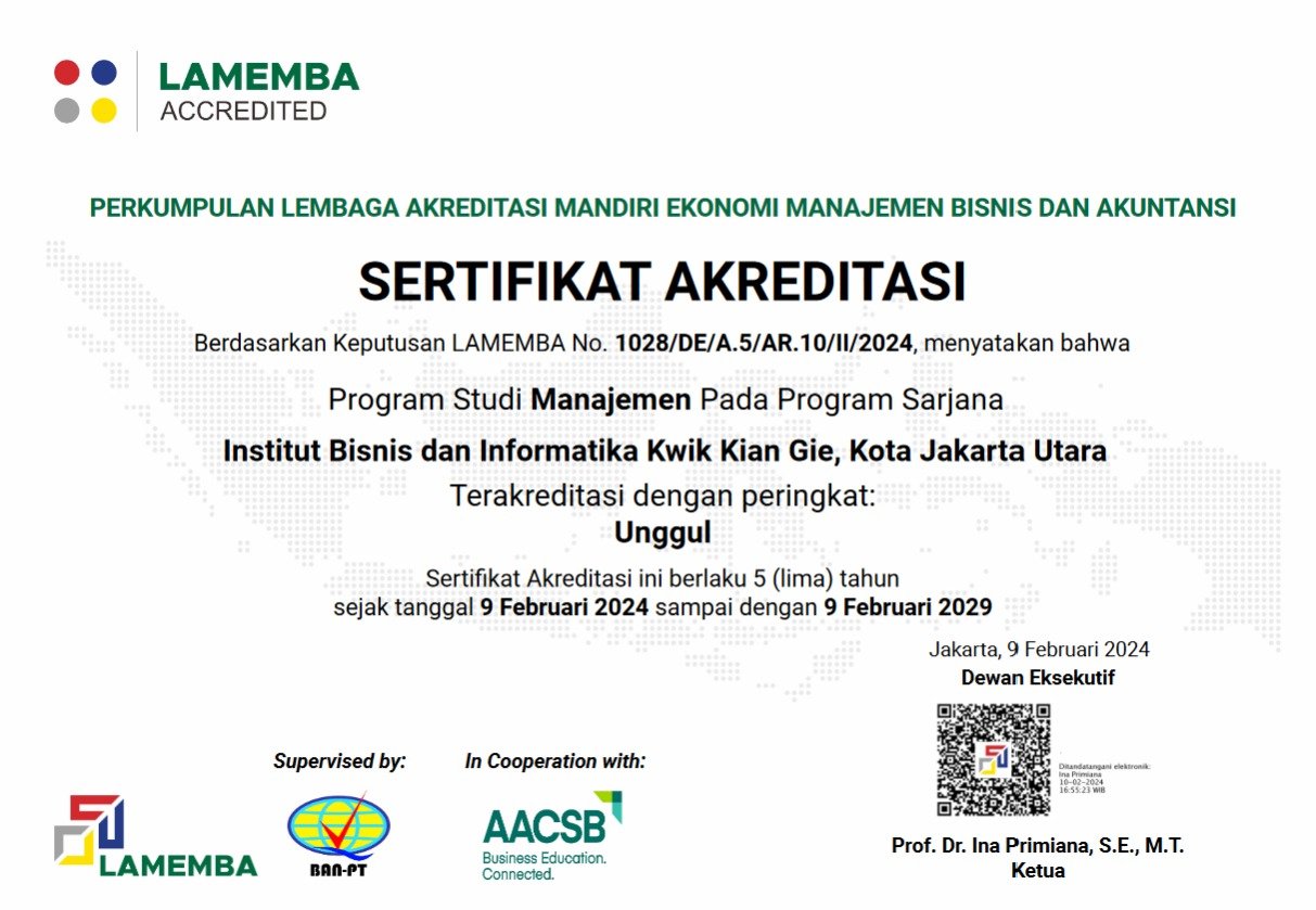 Sertifikat Profil Program Manajemen